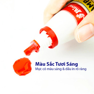 Mực Dấu Shiny Chính Hãng, Đổ Con Dấu Bền Màu, Lâu Phai Rõ Nét Dung Tích 28ml