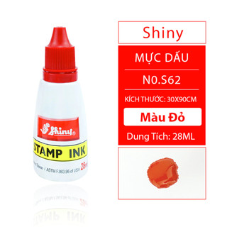 Mực Dấu Shiny Chính Hãng, Đổ Con Dấu Bền Màu, Lâu Phai Rõ Nét Dung Tích 28ml