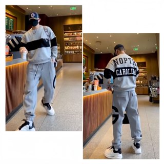 [ B78 ] Sét đồ thu đông nam, bộ quần áo nam dài tay from dáng rộng dày dặn,