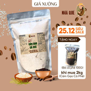 Tinh Bột Cám Gạo Cà Phê Handmade nguyên chất tắm trắng tẩy da chết body 1Kg