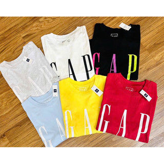 Áo thun cotton cổ tròn G.A.P form lững