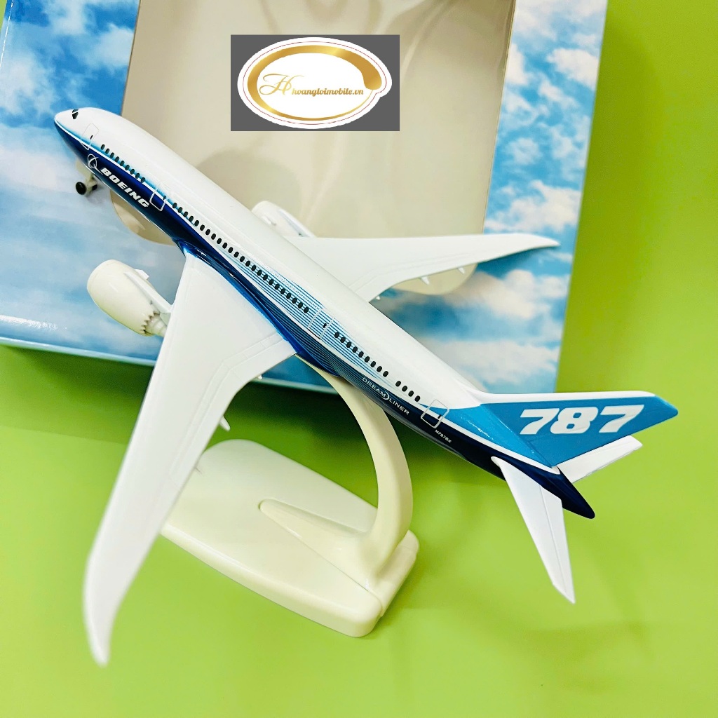 Mô hình máy bay Boeing B787 Dreamliner “BOEING LIVERY” Tỉ Lệ 1:400 20CM  Kim Loại Cao Cấp