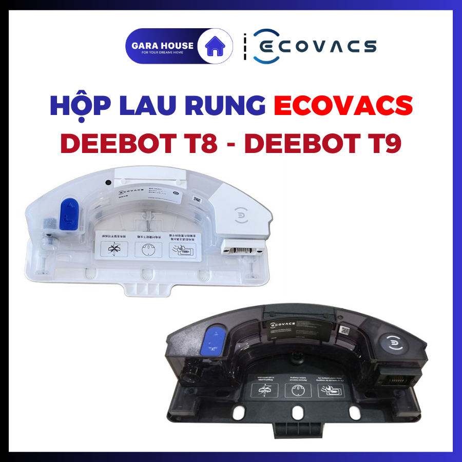 (T8 T9) Hộp lau rung Ecovacs T9 T9 AIVI T8 Max T8 Power T8 AIVI OZMO PRO Yeedi Vac 2 Pro _ Thay thế