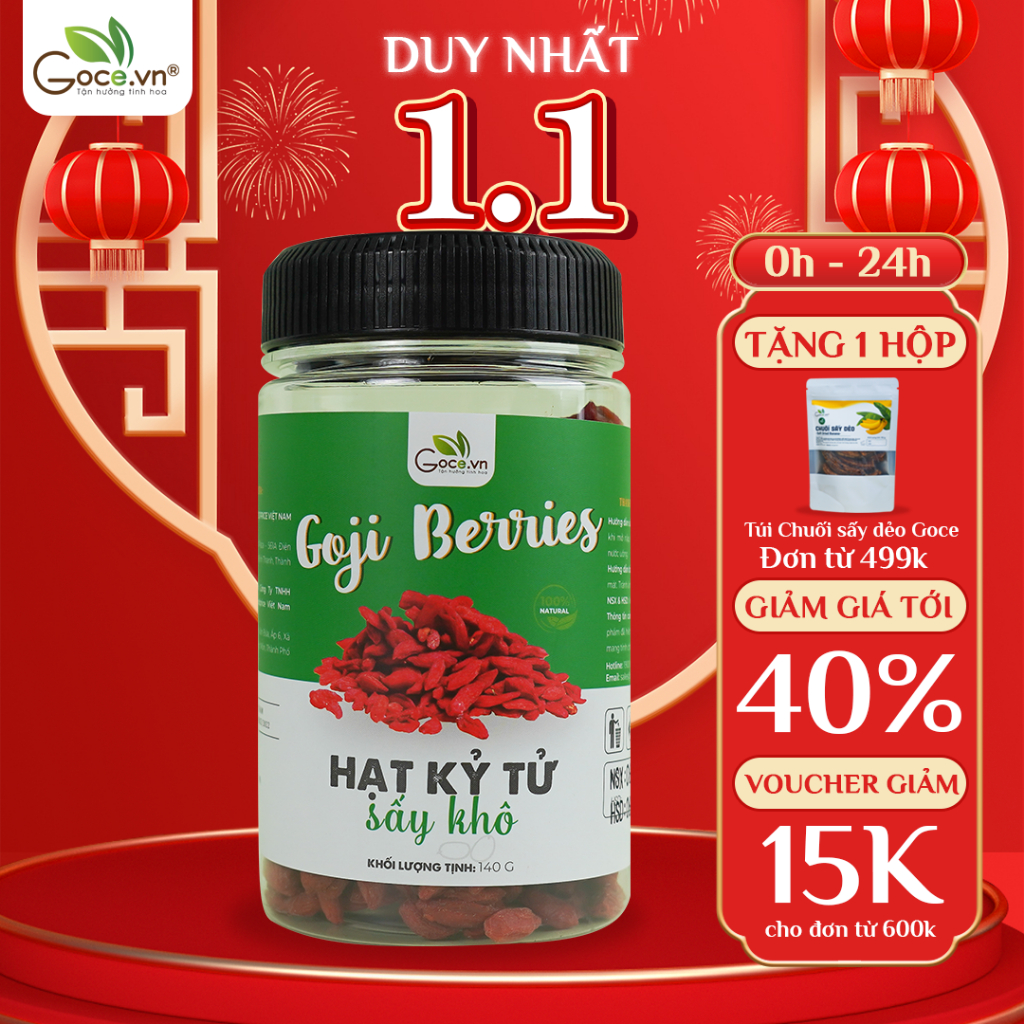 Hạt kỷ tử sấy khô Goce - 140g