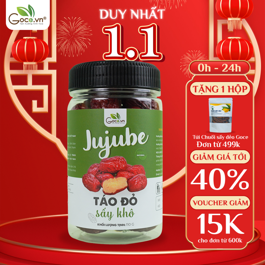 Táo đỏ sấy khô Goce - 110g