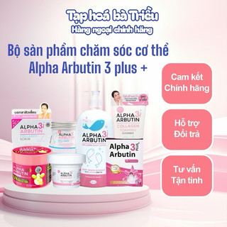 Alpha Arbutin 3 Plus+ Precious - Kem DD - Serum chống nắng - Body Lotion - Tẩy da chết - Xà phòng tắm - Kem thâm nách