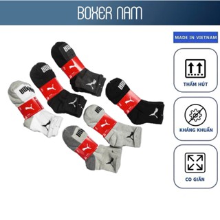 Combo 5 Tất Vớ Nam Nữ Cổ Cao PM Cotton Êm Ái Dày Dặn Thoáng Khí Chống Hôi Chân Kháng Khuẩn Boxer nam