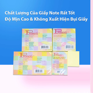 Giấy Note Vàng PRONOTI, Giấy Ghi Chú Nhiều Size, Ghi Chú Thông Tin Nhanh Chống Tiện Lợi