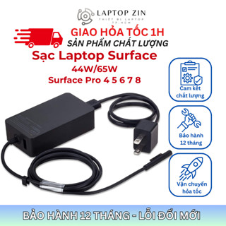 Sạc Surface Pro 15V 44W/65W dành cho các dòng Surface pro 4 5 6 7 8 - BH 12 Tháng Lỗi đổi mới