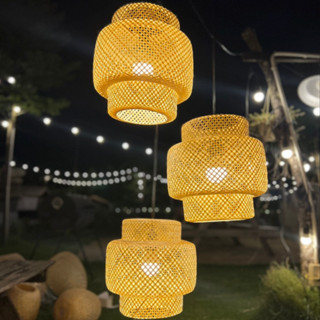 Đèn Lồng Mây Tre Đan Trang Trí Nhà hàng, Khách Sạn, Quán Cafe, Homestay...