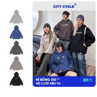 Áo hoodie dày nỉ đôi nam nữ Local Brand Chính Hãng City Cycle Space Ver 1