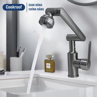  Bộ Vòi Rửa Lavabo Vòi Nước Bồn Rửa Chén Vòi Nước Chậu Rửa Mặt Đầu Xoay 720 Độ Vòi Nước Nóng Lạnh 2 Chế Độ Xả 
