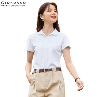 GIORDANO Áo Thun Nữ Có Cổ Trơn Polo 05312018