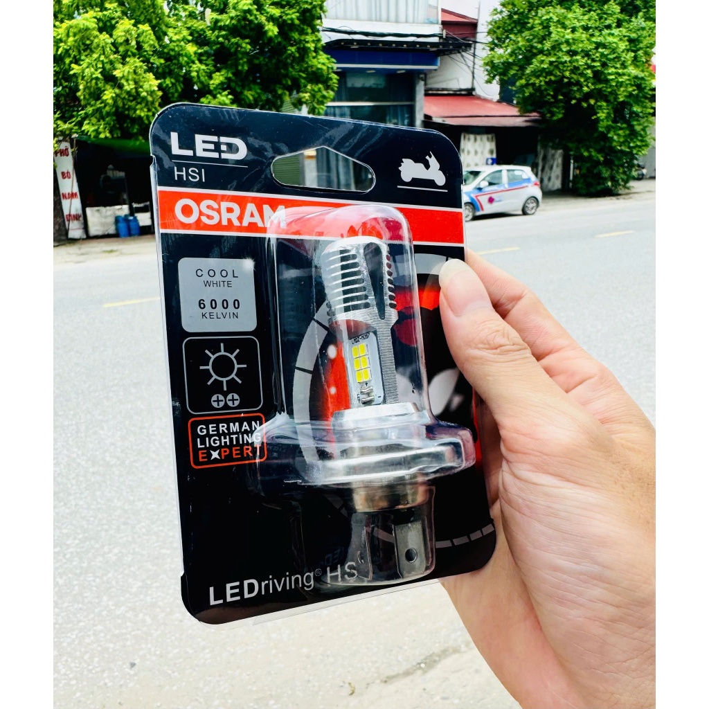 Đèn pha led 8 nhân chân M5 chíp osram cao cấp