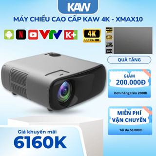 Máy Chiếu 4K Androi KAW XMAX10 Cao Cấp, Chất Lượng 4K, Âm Thanh Hay, Xem Phim, Dạy Học, Văn Phòng, Bảo Hành 12 Tháng