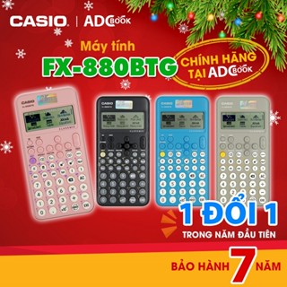 Máy Tính Casio FX-880BTG chính hãng, bảo hành 7 năm - Máy tính cầm tay học sinh FX 880 BTG