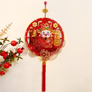 Dải Hoa Thần Tài Gật Đầu Nháy Đèn Gọi Tài Lộc Đồ Trang Trí Tết Thần Tài Treo Cửa May Mắn Tết Nhà