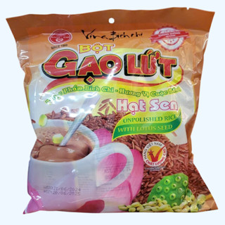 Túi 300g -- KHÔNG ĐƯỜNG -- BỘT GẠO LỨT HẠT SEN (dùng ăn kiêng) BÍCH CHI (No Sugar) Unpolished Rice Powder Lotus Seed