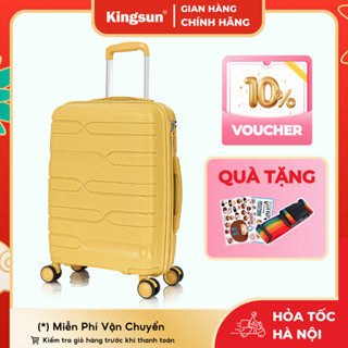 Vali Du Lịch Nhựa PP01/PP02 Cao Cấp Kingsun Vali Kéo Chống Va Đập Size 28, Bảo Hành 5 Năm