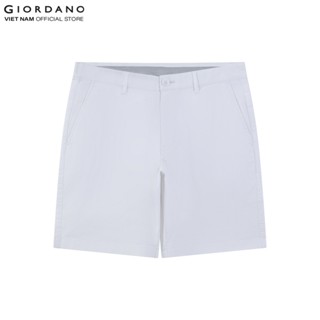 GIORDANO Quần Shorts Kaki Nam Lưng Thun Co Giãn 180 độ 01102214