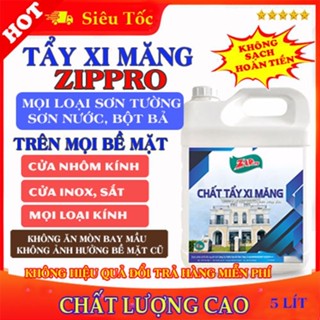 CHẤT TẨY XI MĂNG ZIPPRO 5LÍT, LÀM SẠCH NHANH, HIỆU QUẢ CAO