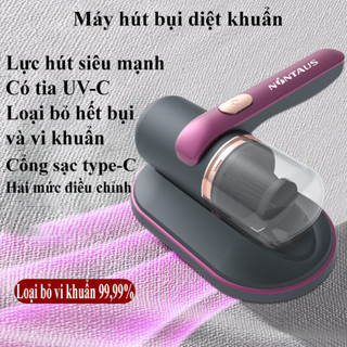 Máy hút bụi giường nệm cầm tay không dây, Máy hút bụi mini lực hút 10000PA kèm lõi lọc HEPA hút bụi diệt khuẩn hiệu quả