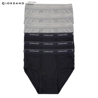 GIORDANO Set 6 Quần Lót Nam Dạng Tam Giác Cotton Briefs 01177014