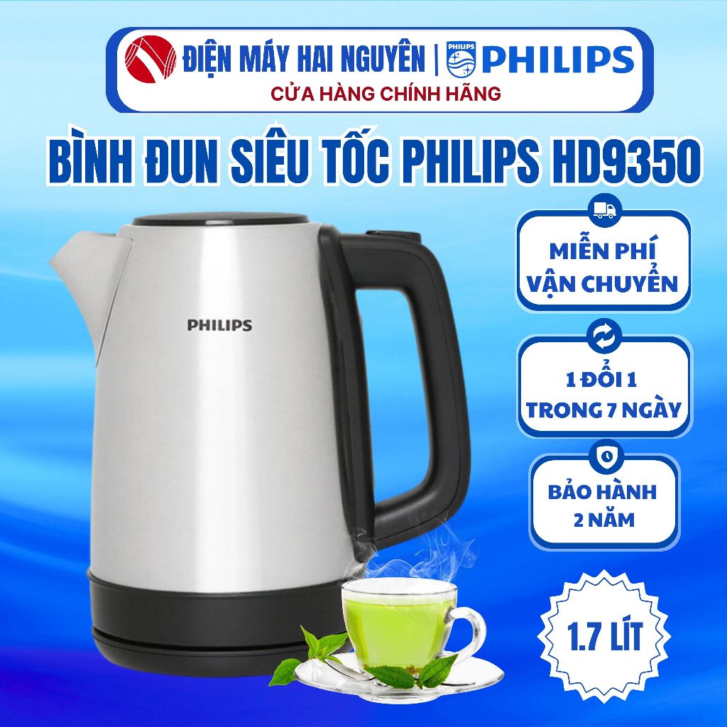 Bình đun siêu tốc Philips HD9350 dung tích 1.7 lít