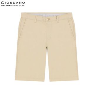 GIORDANO Quần Shorts Kaki Nam Lưng Thun Co Giãn 180 độ 01104202