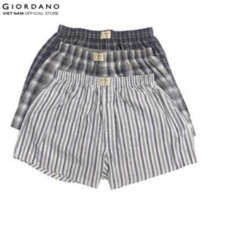 GIORDANO Bộ 3 Quần Lót Ngủ Nam Men's Cotton Boxers 01179139