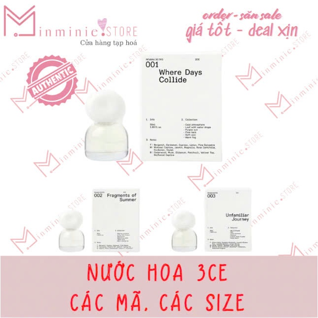 Nước hoa 3CE - Mới ra mắt 2024