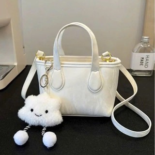  Túi xách nữ cầm tay 2 QUAI DA NHUNG TUYẾT đeo chéo tặng kèm gấu có khóa miệng chắc chắn mã 285 