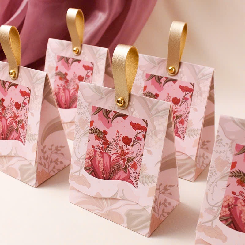 Hộp Đựng Son, Mỹ Phẩm, Nước Hoa Chiết Happy Rose Garden Phong Cách có quai da tinh tế - HeBe Store