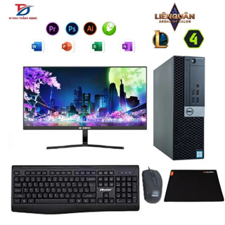 Cả Bộ Máy Tính Dell Core i7 8700, Ram 16G, SSD 1T, Màn Hình 27in