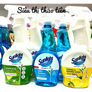 Nước lau kính/Lau Bếp/Lau Đa Năng Cif/Sunlight 500ml