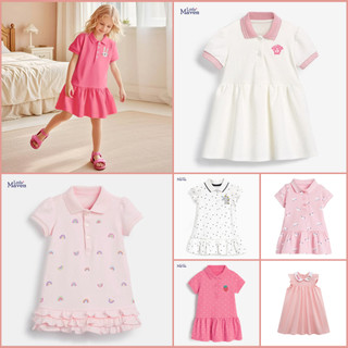  BST váy hè polo bé gái hoạ tiết ngắn tay Little Maven thời trang trẻ em 2-7 tuổi - Malwee Chính Hãng 