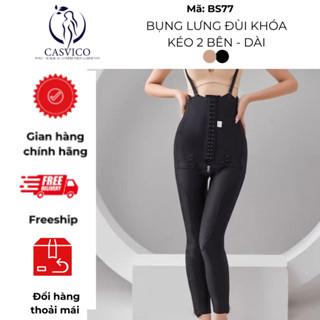 Quần định hình bụng, lưng, đùi có móc khóa kéo hai bên DÀI