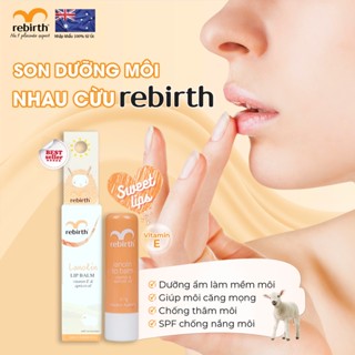 Son dưỡng ẩm nhau thai cừu Rebirth Lanolin Lip Balm with Vitamin E & Apricot Oil (3.7g)