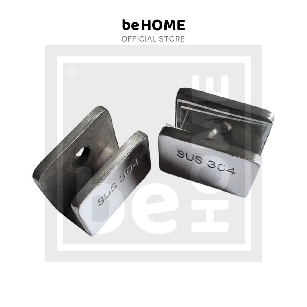 (Bát U3F) KẸP KÍNH U 3cm không khoan kính inox 304 hàng dày (giá 1 cái)