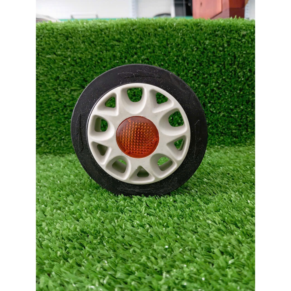 Bánh xe thân cổng xếp nhỏ trục 12mm, bánh xe cao su PA đặc độ bền cao
