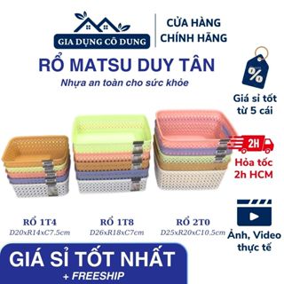 Rổ Đan Nhựa Duy Tân Cao Cấp Matsu 1T4 1T8 2T0_Giỏ Đựng Đồ Đa Năng