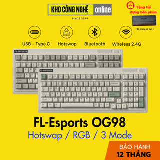 Bàn phím cơ FL-Esports OG87 / OG98 / OG104 3 Mode (Mạch Xuôi / Hotswap / Led RGB) - Hàng Chính Hãng