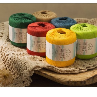 Sợi susan 3 trơn lace cotton móc áo mùa hè mềm mát, thú len mini, khăn tam giác - Len ss3 family