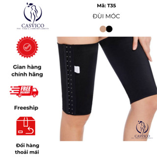 [2 chiếc, 1 đôi] Gen định hình bắp đùi có 3 hàng móc tăng size - 8035