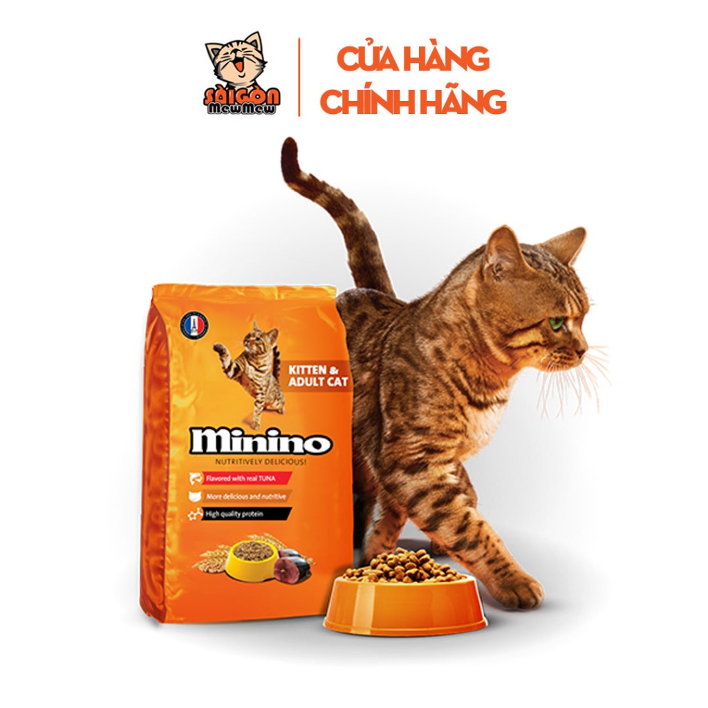 Hạt cho mèo MININO TUNA gói 1.3KG