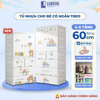 Tủ Quần Áo Trẻ Em, Tủ Nhựa Cho Bé Sơ Sinh Nhiều Ngăn Rộng Rãi Có Bánh Xe, Mẫu Hot Mới Nhất BG004
