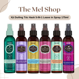 Xịt Dưỡng Tóc Hask 5-IN-1 Argan, Keratin, Curl Care, Coconut, Biotin, Tea Tree 175ml