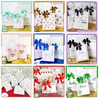 Giảm giá: Túi giấy mini, Túi đựng quà tặng, túi giấy kraft nhiều mẫu sang trọng tặng kèm nơ