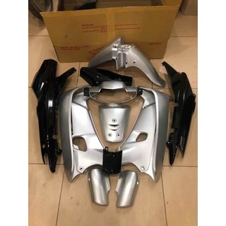  Dàn áo Wave nhỏ  Alpha  Zx  Thái 110 Bạc Sau Đen- Tặng Tem thông số 