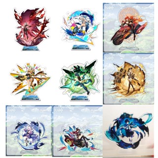 Mô hình Standee Mica Arcrylic nhân vật Genshin Impact 15cm Zhongli Xiao Lôi Thần Yelan kazuha Yae ayaka Hutao Ganyu